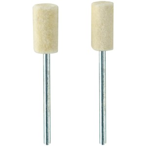 Proxxon Filzpolierstifte (2 Stk.) für Miniaturwerkzeuge: Zylinderform, zum Polieren von Metall.