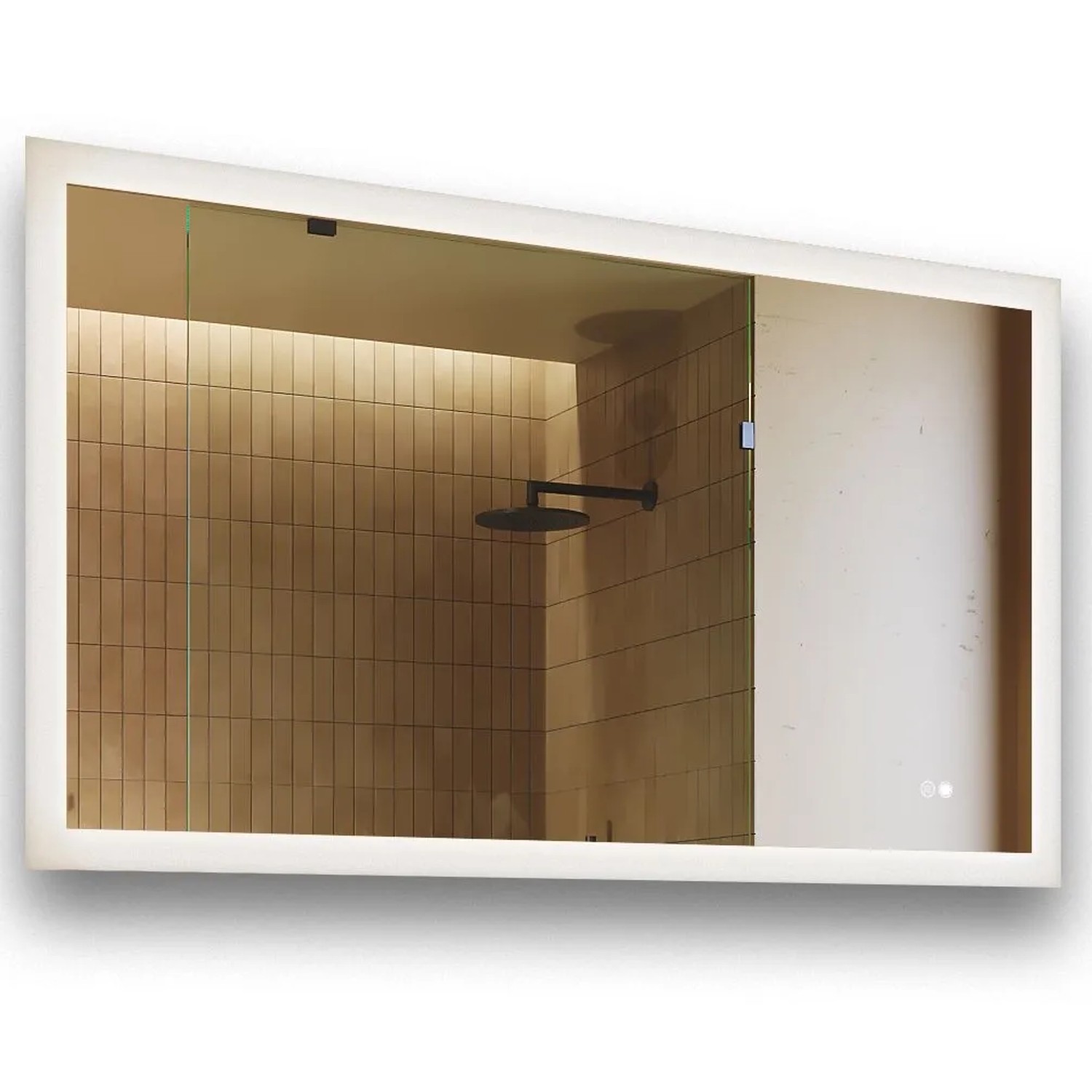 Artforma LED Badspiegel Rechteckig 120x70 cm mit Beleuchtung Antibeschlag Touch Dual LED Dimmbar Rahmenlos IP20 M050
