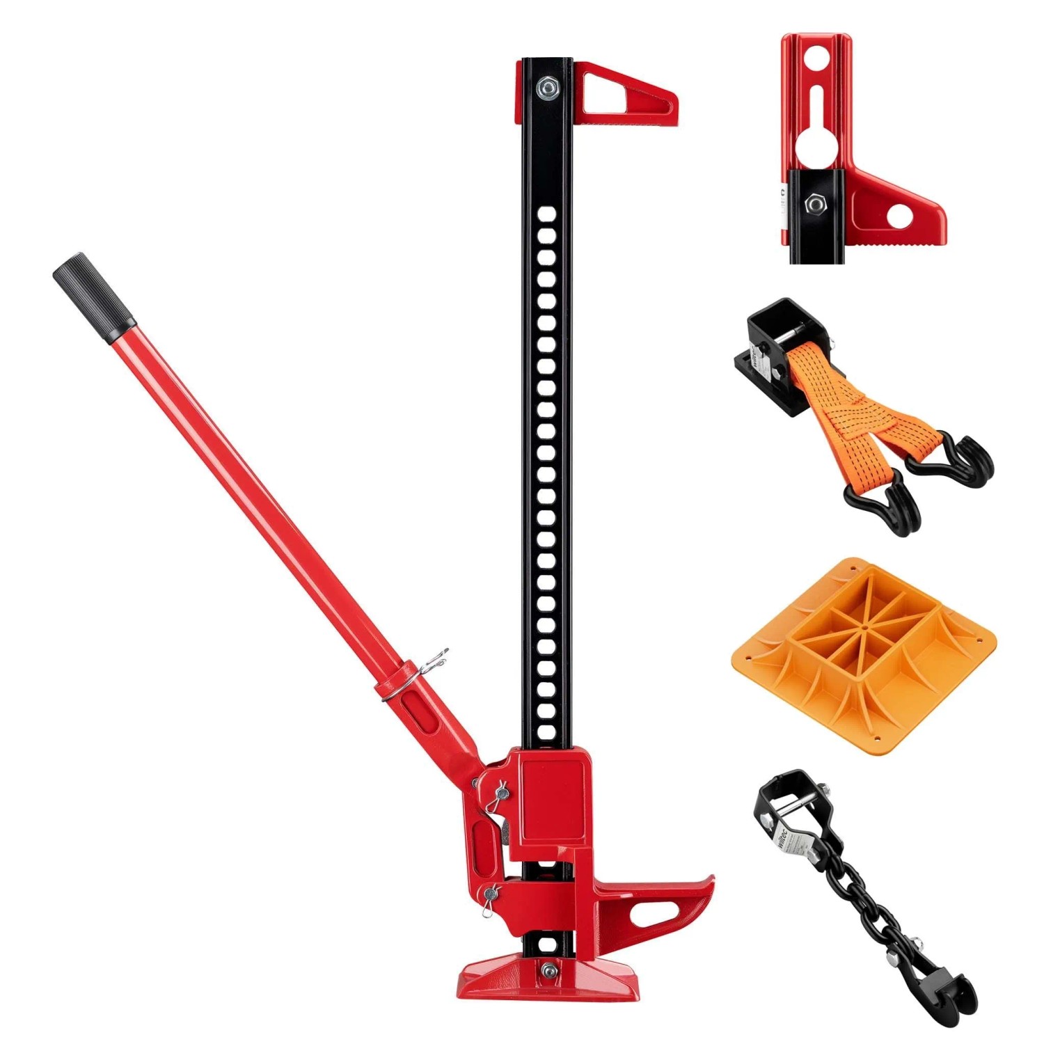 Wiltec Farm Jack Allround-Set Wagenheber 3000Kg Suv Offroad Stockwinde Atv Heber