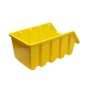 Gelbe PROREGAL Sichtlagerbox aus Polypropylen, 7,5x11,6x16,1 cm, für Aufbewahrungssysteme.