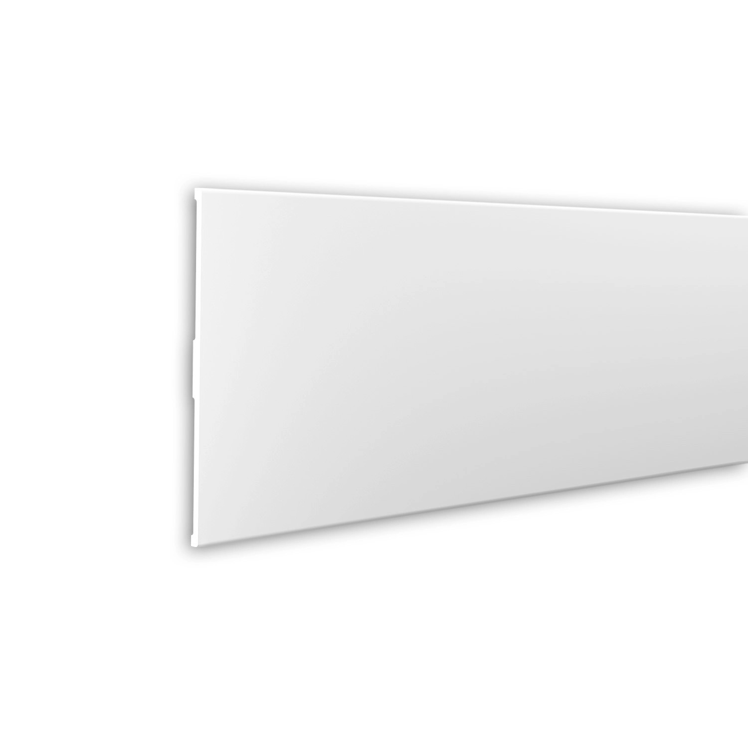 PROFHOME 488001 Einschrägung Fassadenprofil Fensterumrandung Stuckleiste 2 m 200 cm x 1,2 cm x 40 cm Weiß