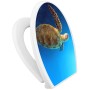 Banjado Familien WC-Sitz mit Wasserschildkröte Motiv. Klodeckel mit integriertem Kindersitz.