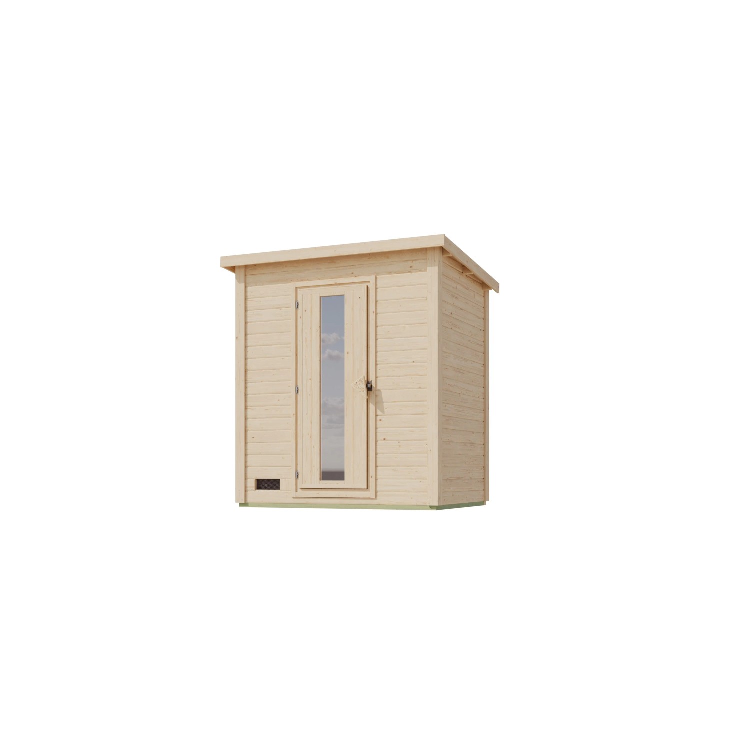 Chillroi 38mm Saunahaus Melo 1 Naturbelassen mit Ofen 9kW Steuerung günstig online kaufen