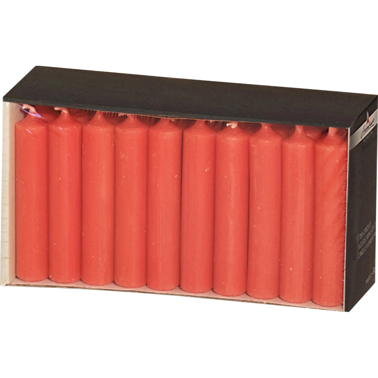 Pyramidenkerzen, 30er-Pack 75 mm x Ø 14 mm Rot