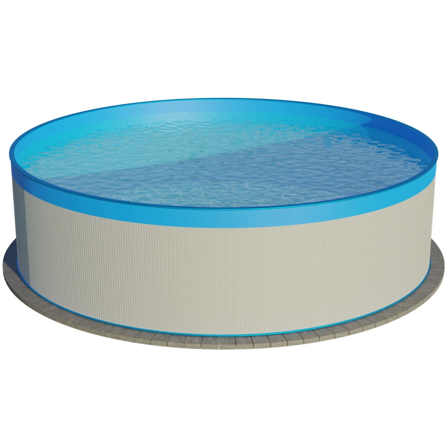 Waterman Stahlwandpool Rund 350x90 cm Stahl 0,3 mm Weiß Folie 0,2 mm Blau Overlap Waterman Stahlwandpool Rund 350x90 cm Stahl 0,3 mm Weiß Folie 0,2 mm Blau Overlap