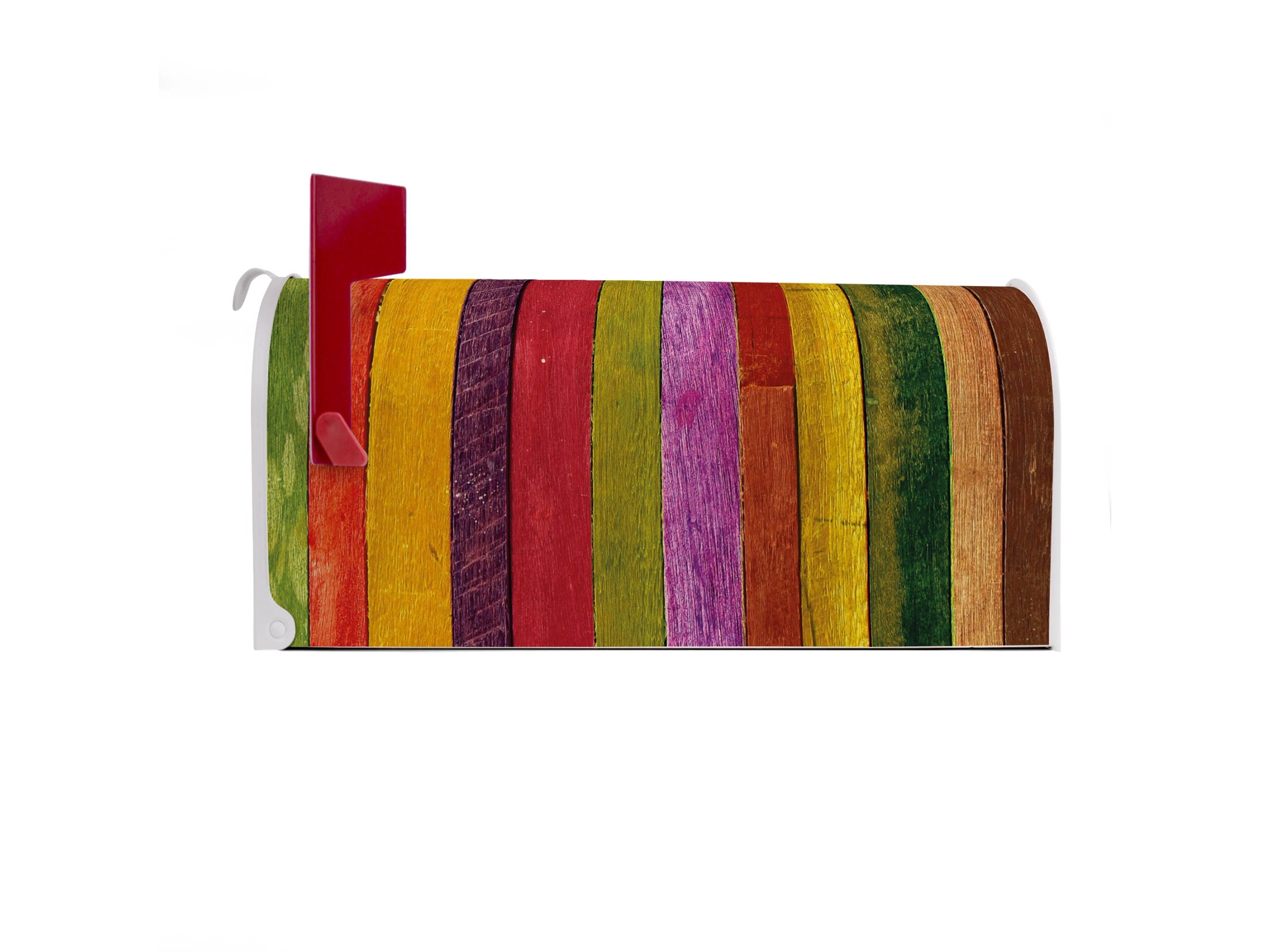 Banjado Amerikanischer Briefkasten US Mailbox - Waldmohn Motiv 51cm Weiß