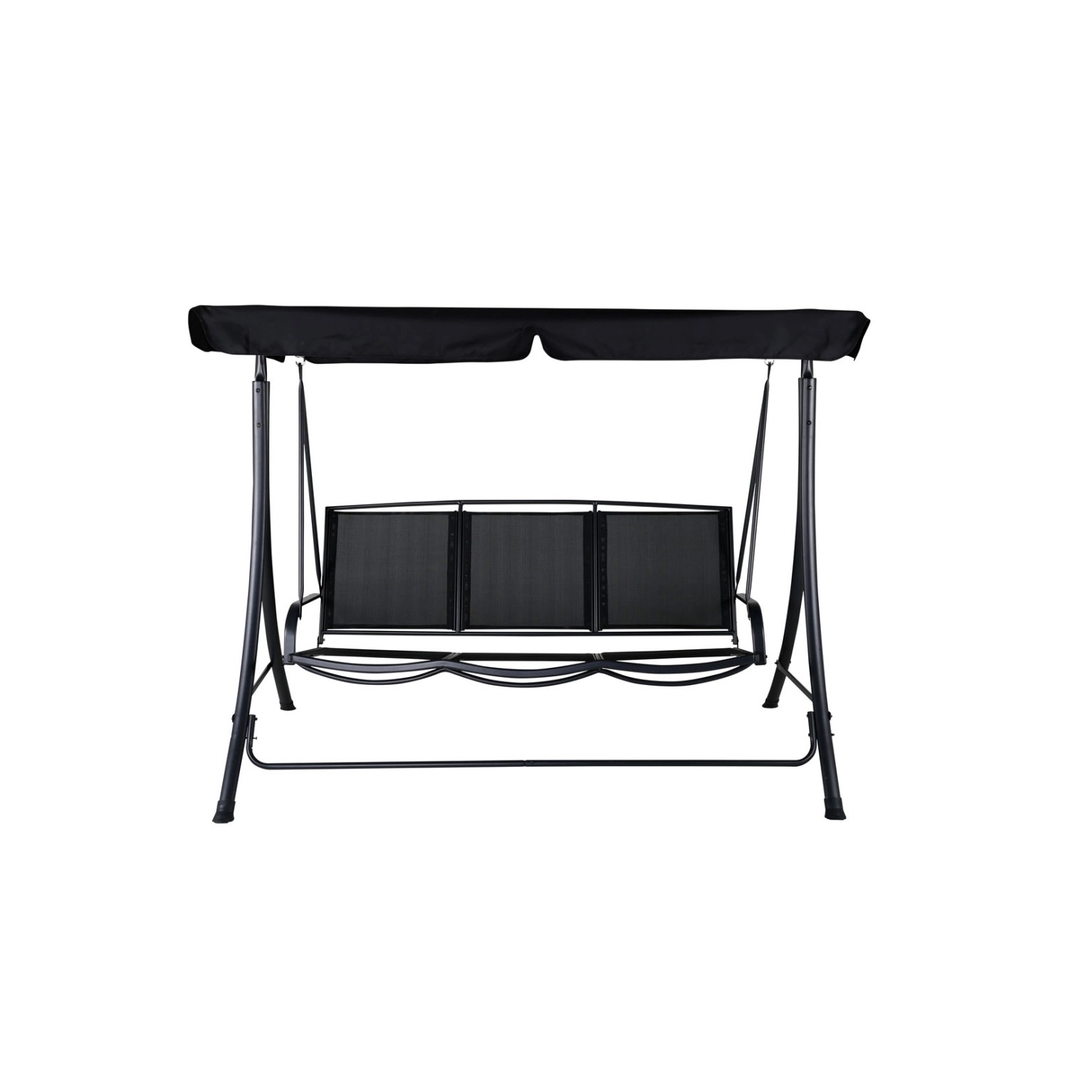 ebuy24 Madras Hängendes Gartensofa 3 Person Schwarz