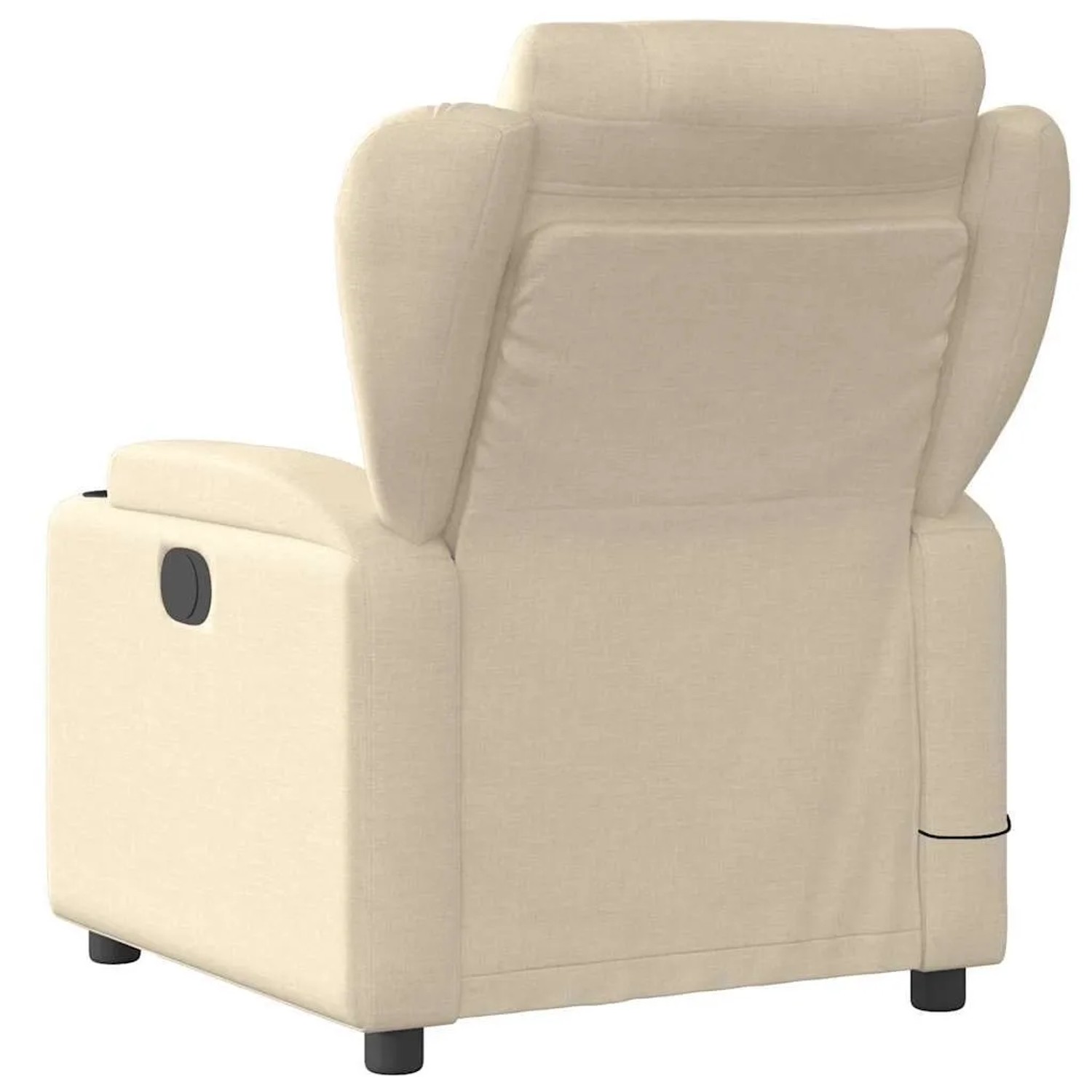 vidaXL Massage-Relaxsessel Cremefarbener Stoff 3206004_4