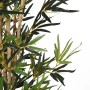 Detailaufnahme: Künstlicher Bambusbaum, 180 cm hoch, mit grünen Blättern und Bambusstämmen.