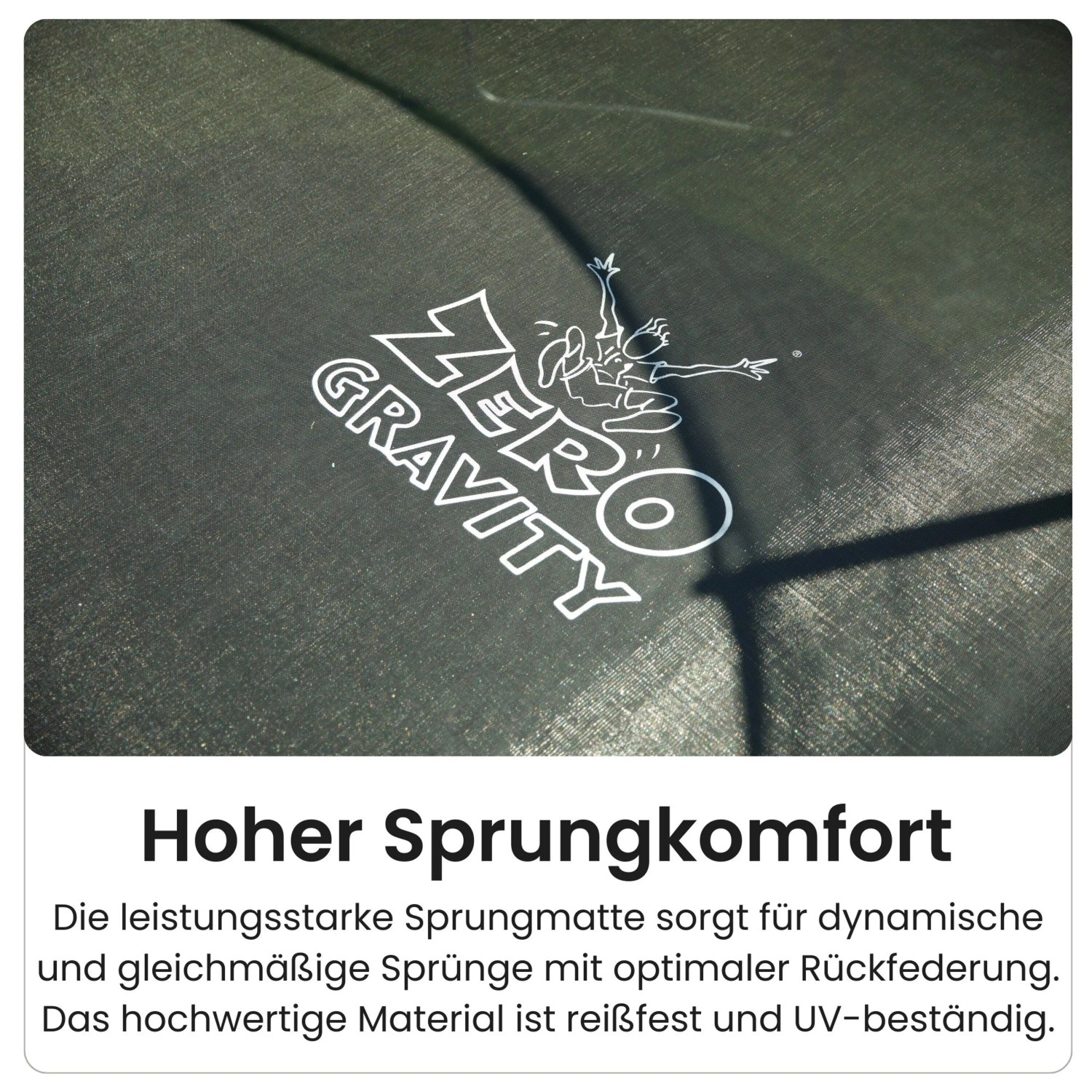 Zero Gravity Outdoor Trampolin 457x305cm TÜV GS Smartes Klappnetz mit Leiter und Bodenanker_10