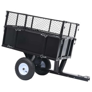 vidaXL Kippanhänger für Rasenmäher 150 kg Last 92449
