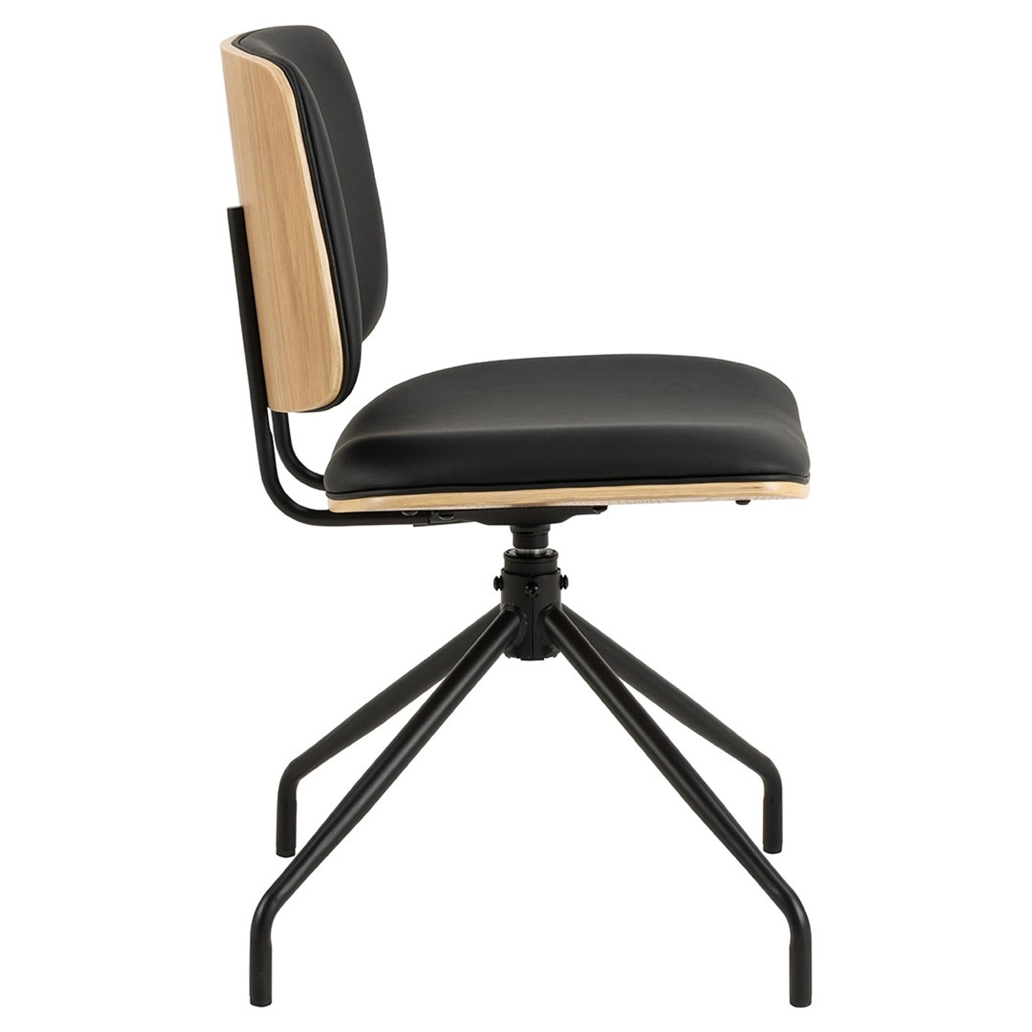 ebuy24 Owen Esszimmerstuhl PU Kunstleder Schwarz günstig online kaufen