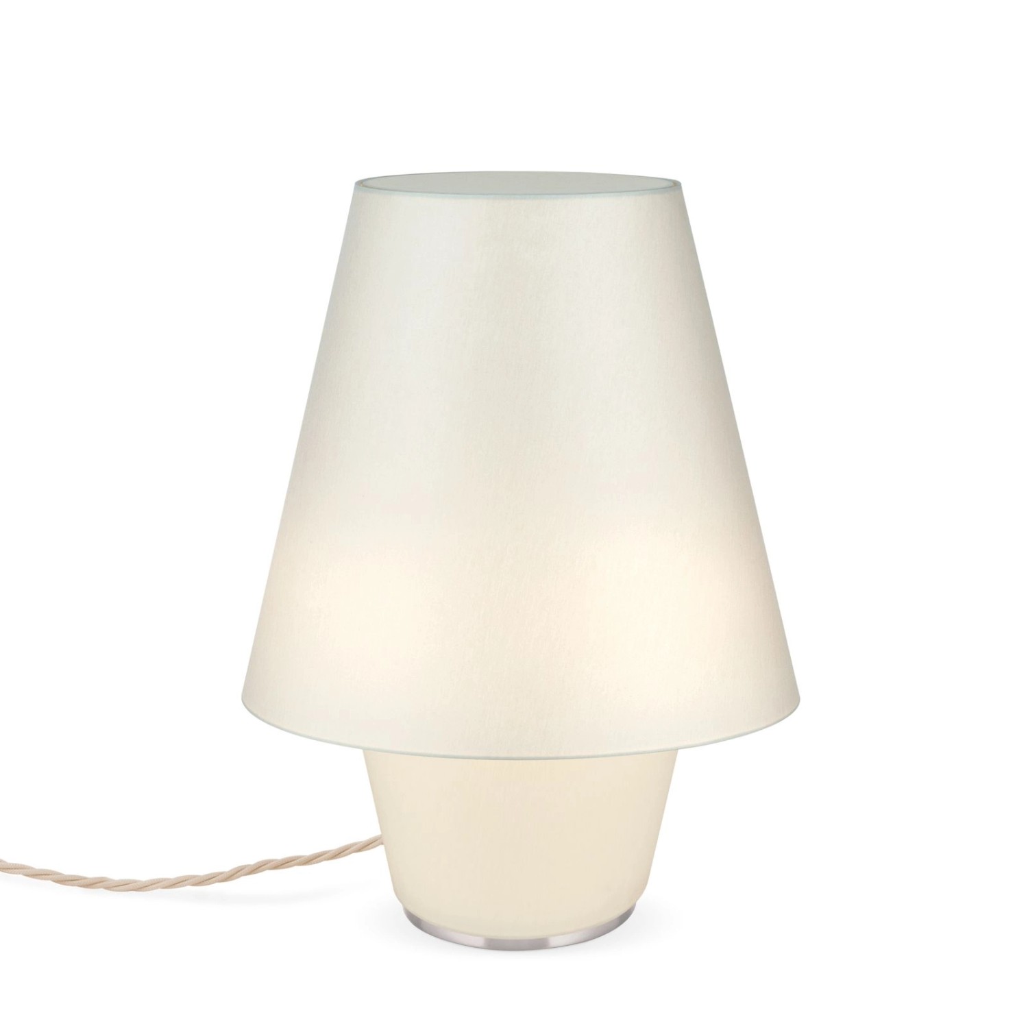 Orion Leuchten Tischleuchte Twins Small 1 x E27 Creme günstig online kaufen