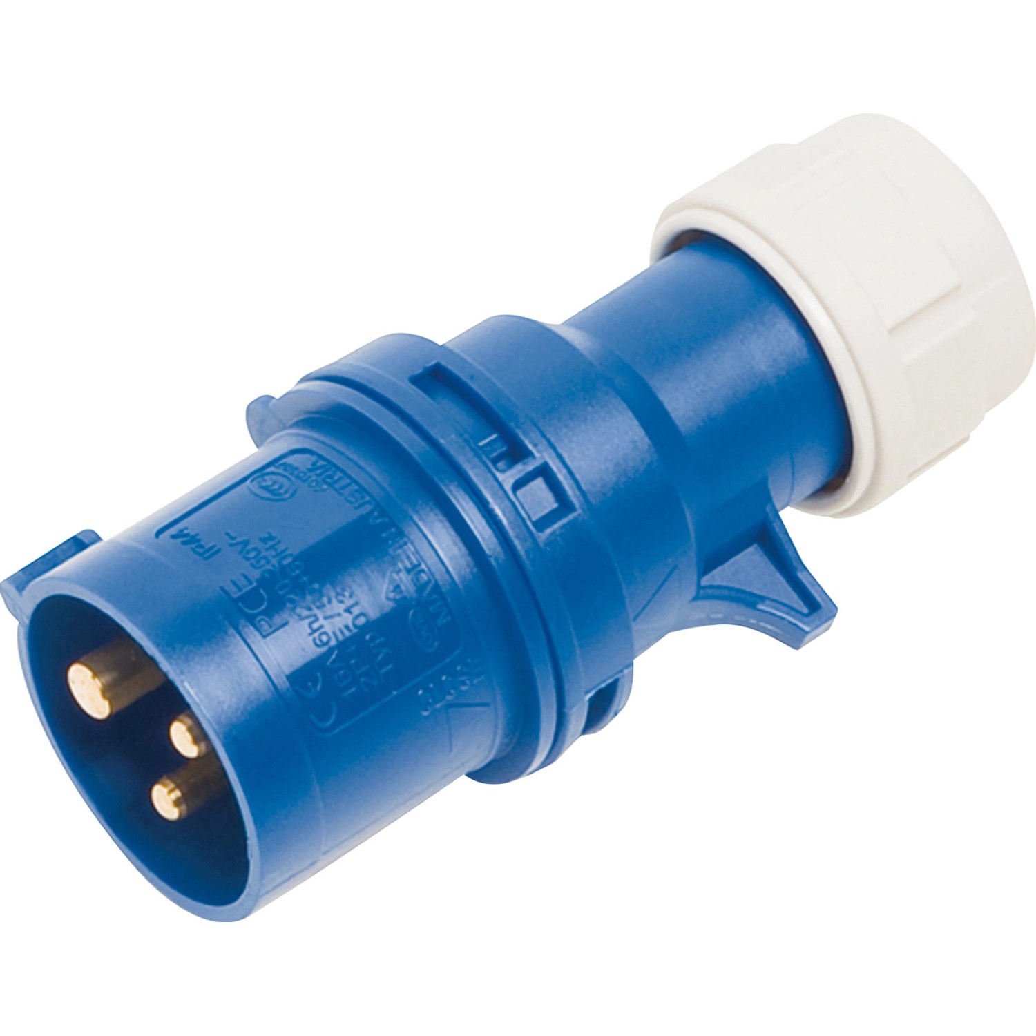 CEE Caravan-Stecker 3-polig IP44 16 A Blau