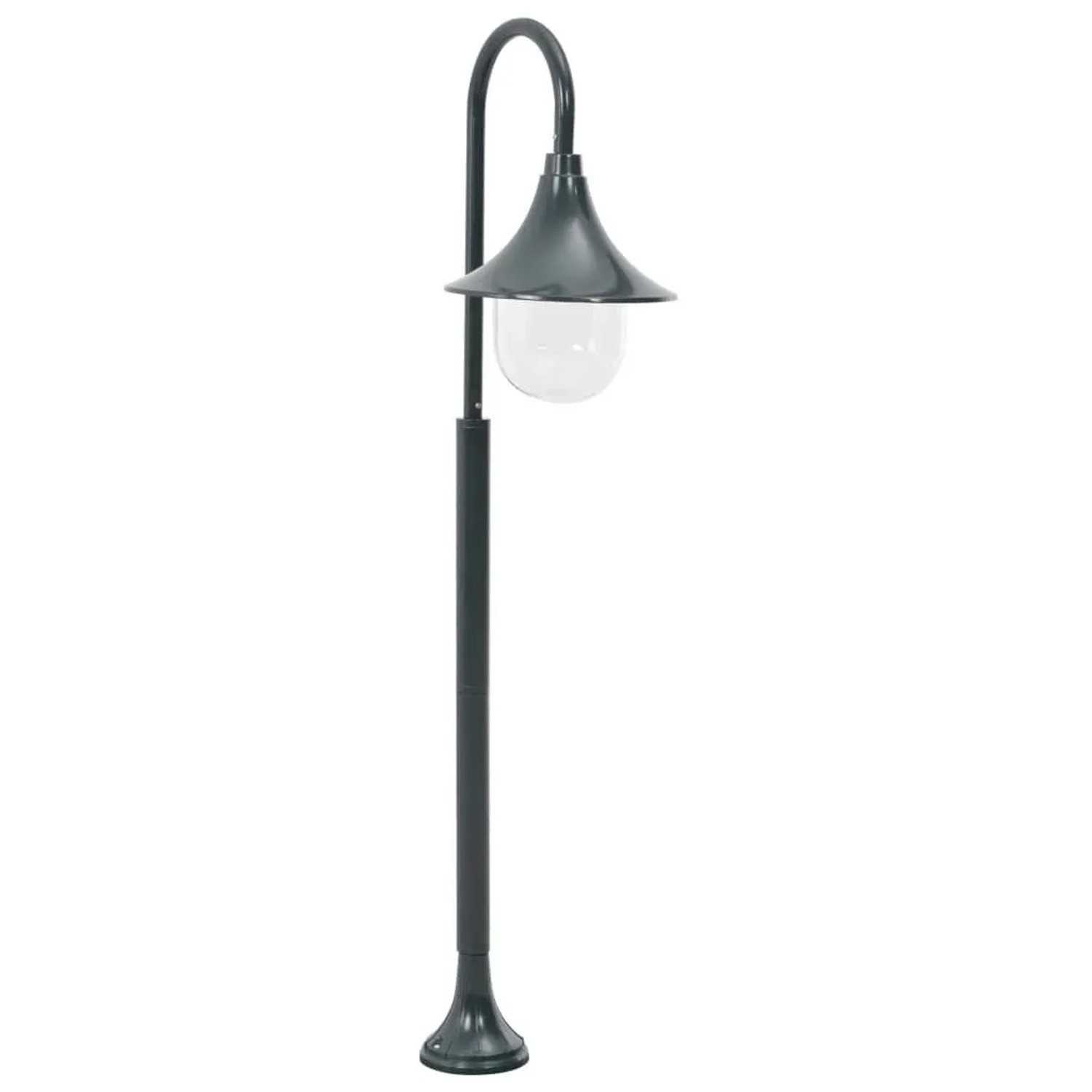 vidaXL Garten-Pollerleuchte E27 120 cm Aluminium Dunkelgrün 44218