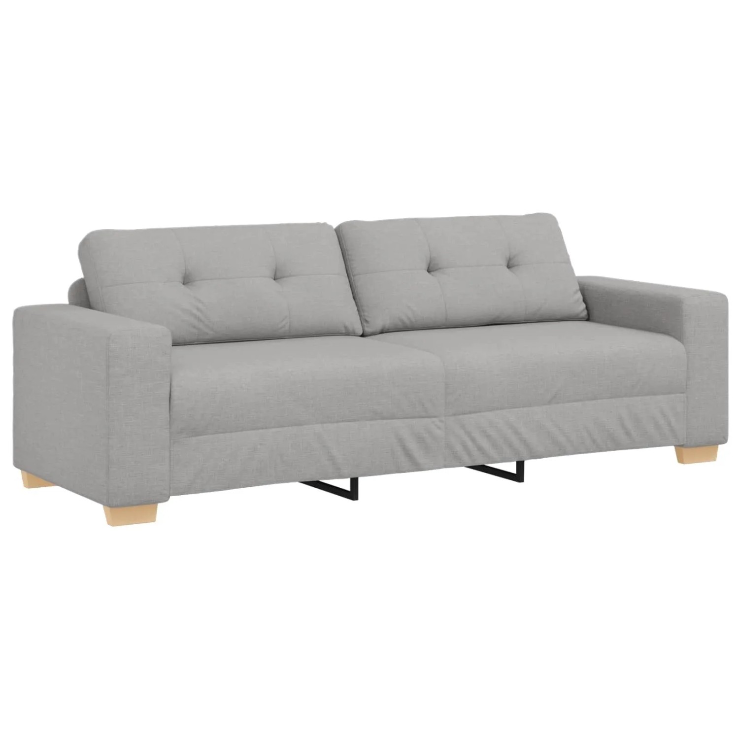 vidaXL 3-Sitzer-Sofa mit Kissen Wolkengrau Stoff 4105096 günstig online kaufen
