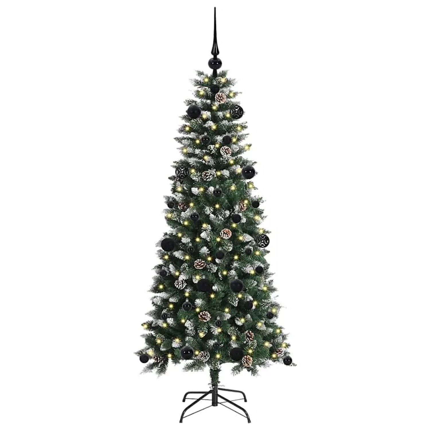 vidaXL Künstlicher Weihnachtsbaum mit 150 LEDs Grün 66 x 66 x 150 cm 3395809