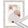 Goldener Bilderrahmen im Vintage-Stil für Fotos 30x45 cm. Massivholzrahmen mit Echtglas.