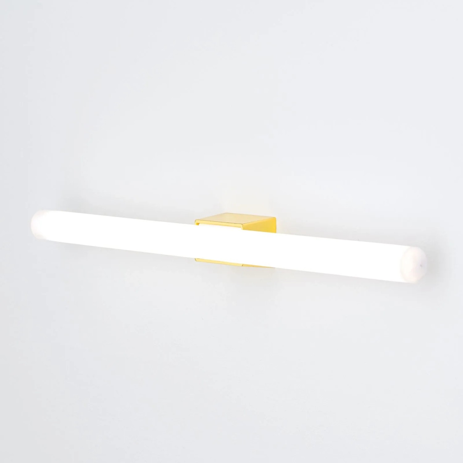 Goldene Orion Lightstyle Lampenfassung S14D mit eingesetzter Linienlampe.