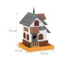 Relaxdays Vogelhaus Wirtshaus Holz Bunt Aufklappbar 23 cm x 18 cm x 18 cm 0,7 kg_4