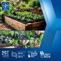 LUX-TOOLS Tropf-Bewässerungs-Set im Hochbeet, bewässert Pflanzen. Micro-Drip-System mit Schläuchen, Tropfern, Sprühern für Garten.