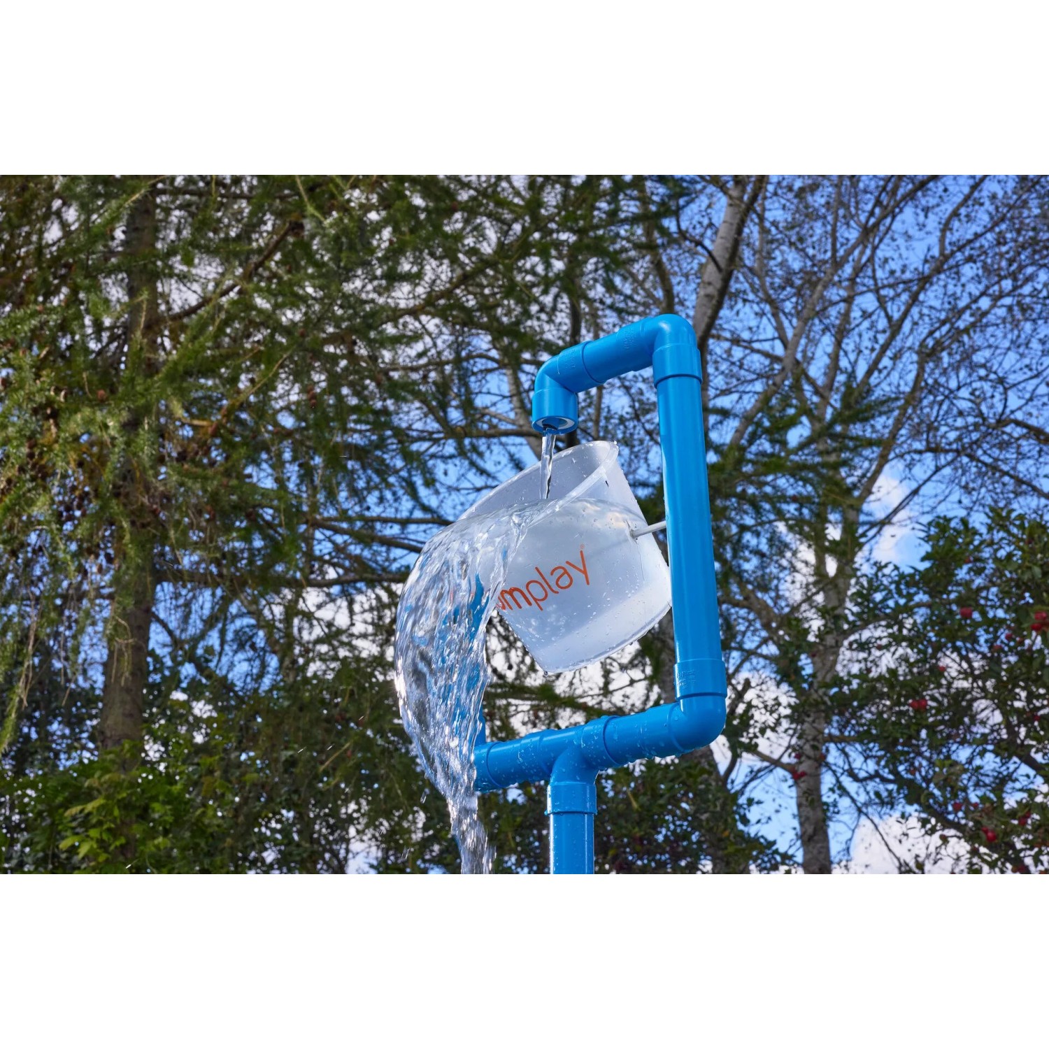 Plum Water Park Eimer-Dusche Outdoor-Wasserspiel für Kinder Höhenverstellbar Schlauchanschluss-Set Blau_6