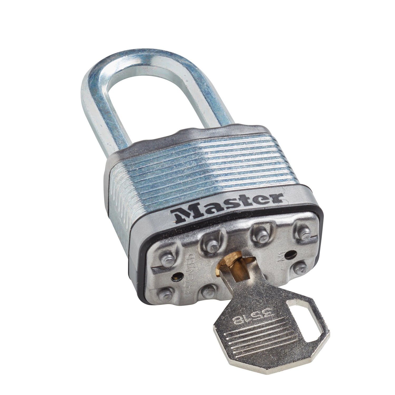 Master Lock Vorhängeschloss Excell M1EURDLF Laminiert Stahl Matt