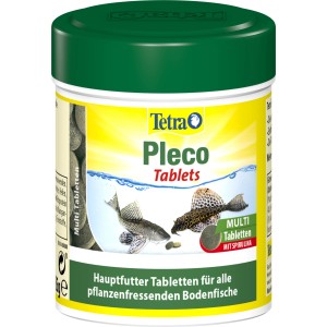 Tetra Pleco Tablets Fischfutter, 275 Stück, für pflanzenfressende Bodenfische im Aquarium.