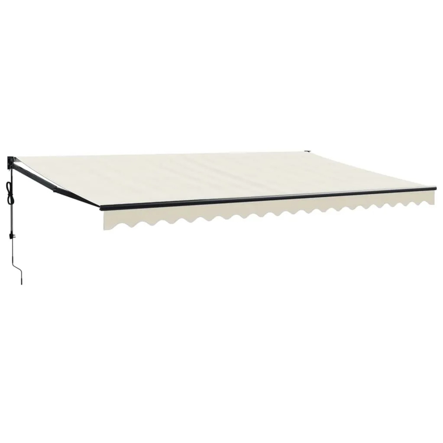 Furnicato Einziehbare Markise 5 X 3 M Creme Mit Fernbedienung Und Kurbel