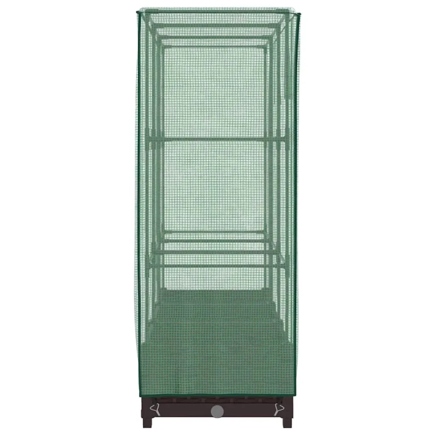 vidaXL Hochbeet mit Gewächshaus-Aufsatz Rattan-Optik 120x40x123 cm 4015797_5