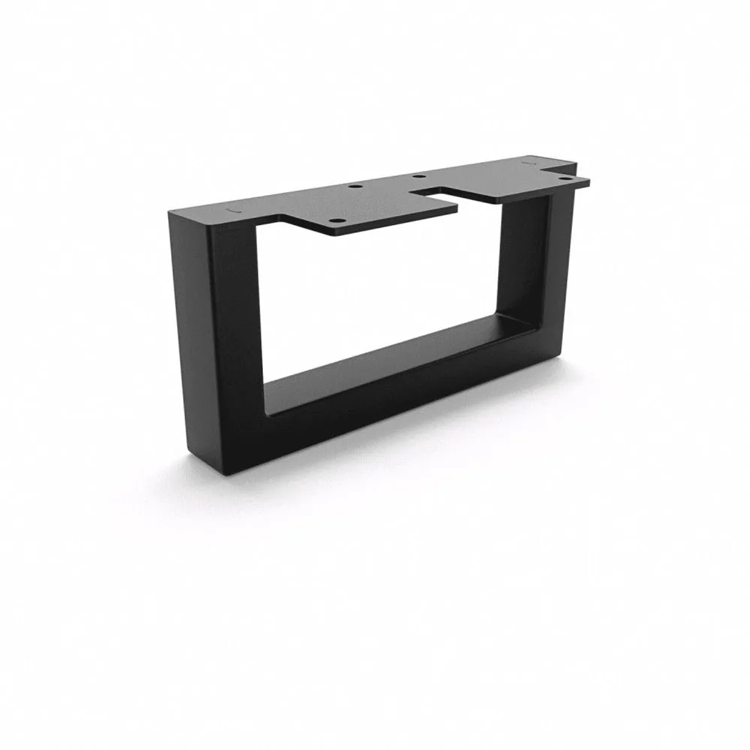 HEVVA Möbelbein GRAZ 10 cm Hoch 20 cm Tief 1 Stück Schwarz