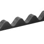 Onduline Zahnleiste, 100 cm, schwarz, für Bitumenwellplatten, zum Abdichten von Dach und Wand.