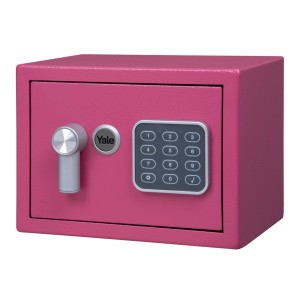 Pinker Yale Tresor Value Safe XS mit Zahlencode, 3,8 l Volumen für Wertsachen.