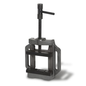 EBERTH Maschinenschraubstock, 125mm Backenbreite, max. 100mm Spannweite für präzise Bohr- und Fräsarbeiten.