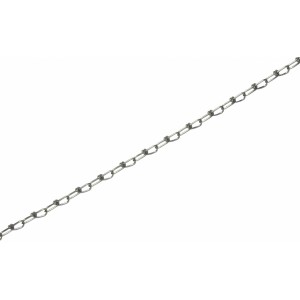 Verzinkte Knotenkette, 1,6 mm, als Meterware. Stahlkette für vielseitige Anwendungen.