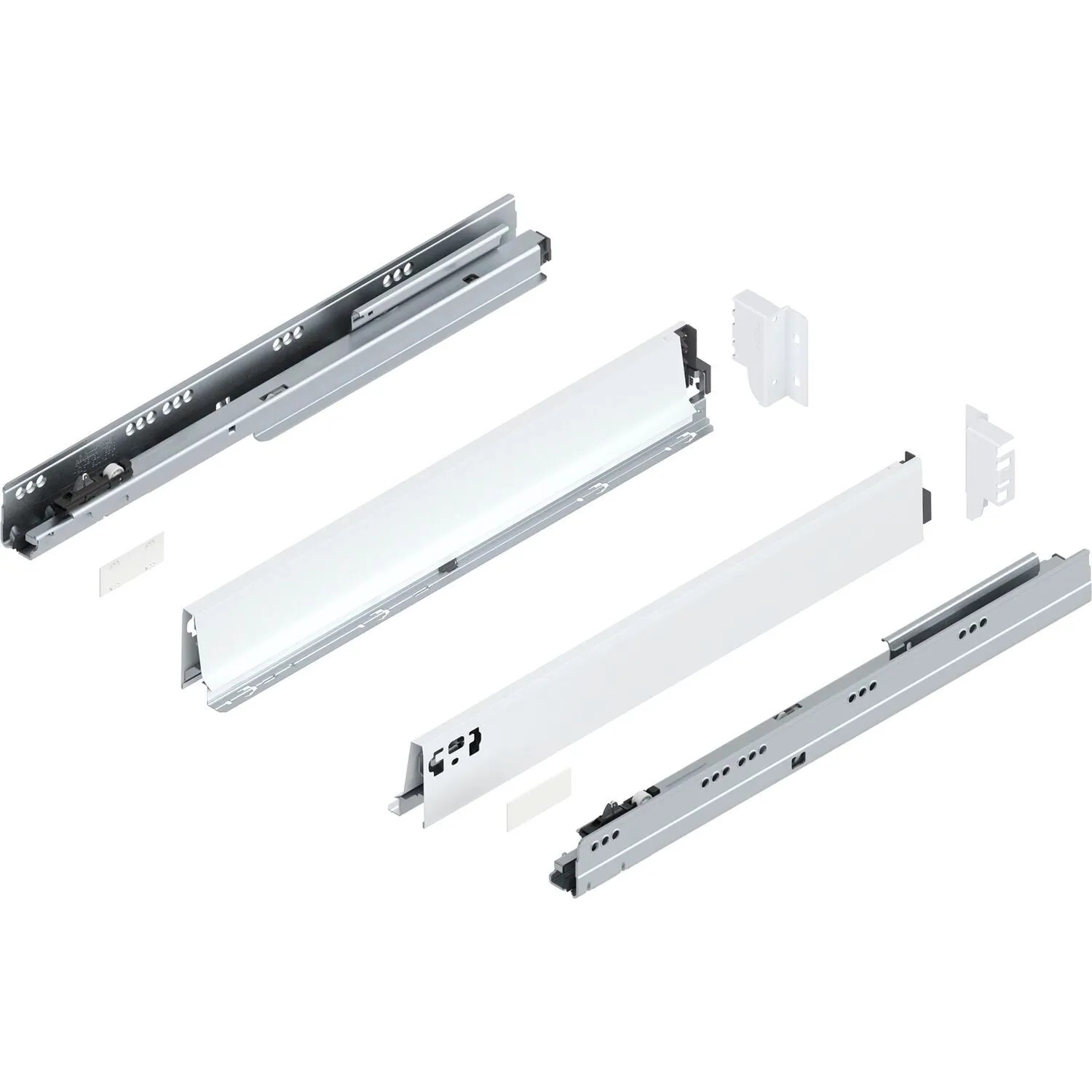 Blum Tandembox antaro M Vollauszug Blumotion 600 mm 65 kg Seidenweiß