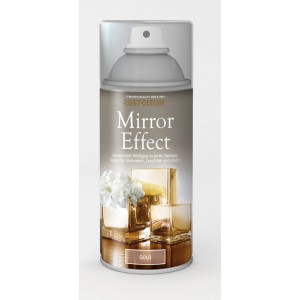Rust-Oleum Spiegeleffekt Spray Gold 150ml für Glasoberflächen im Innenbereich.