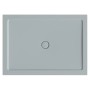 Rechteckige Bette Duschwanne Extraflach Stage, 140x100 cm, Quartz, mit mittigem Ablauf.
