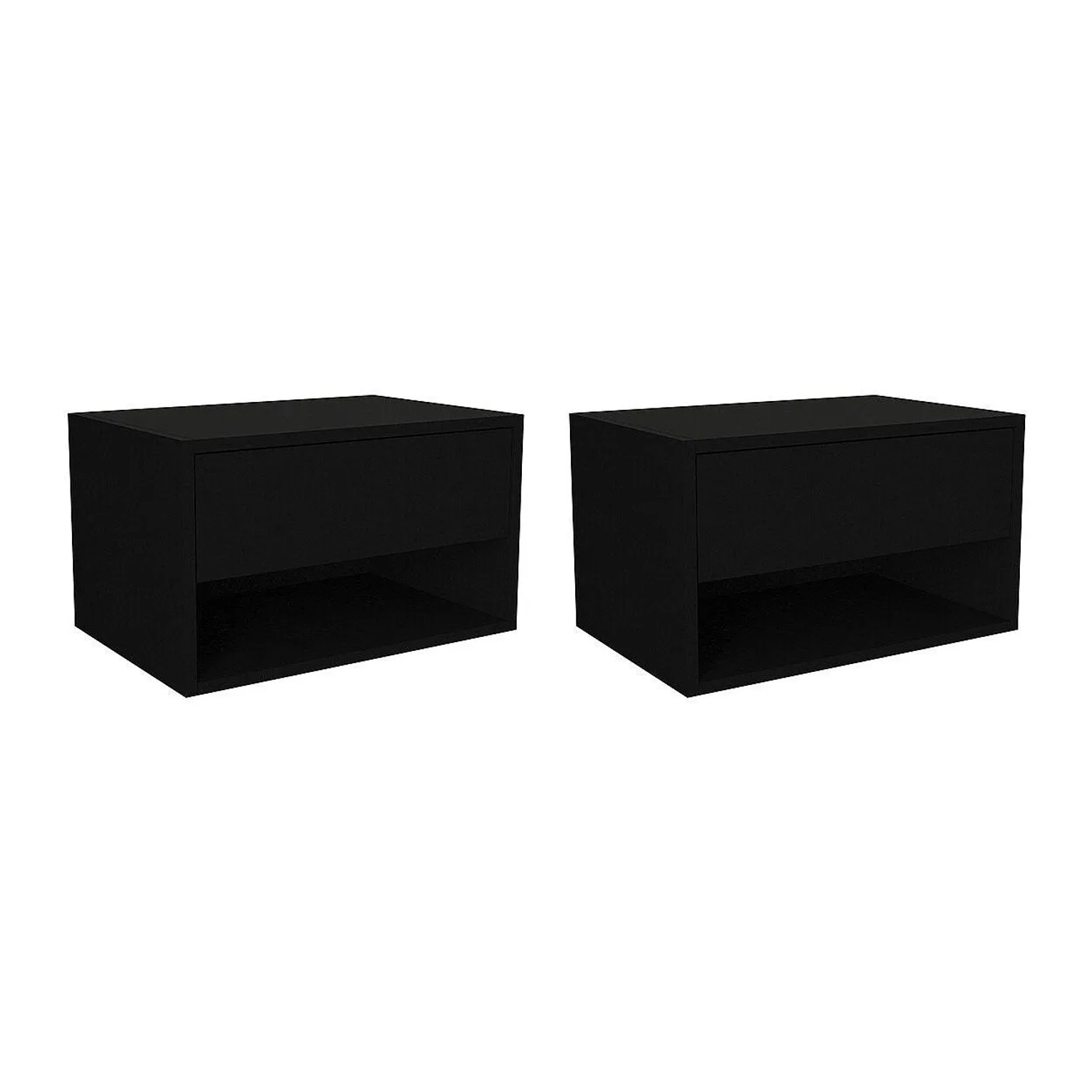 Vente-unique Nachttisch Ritami Schwarz 60 cm