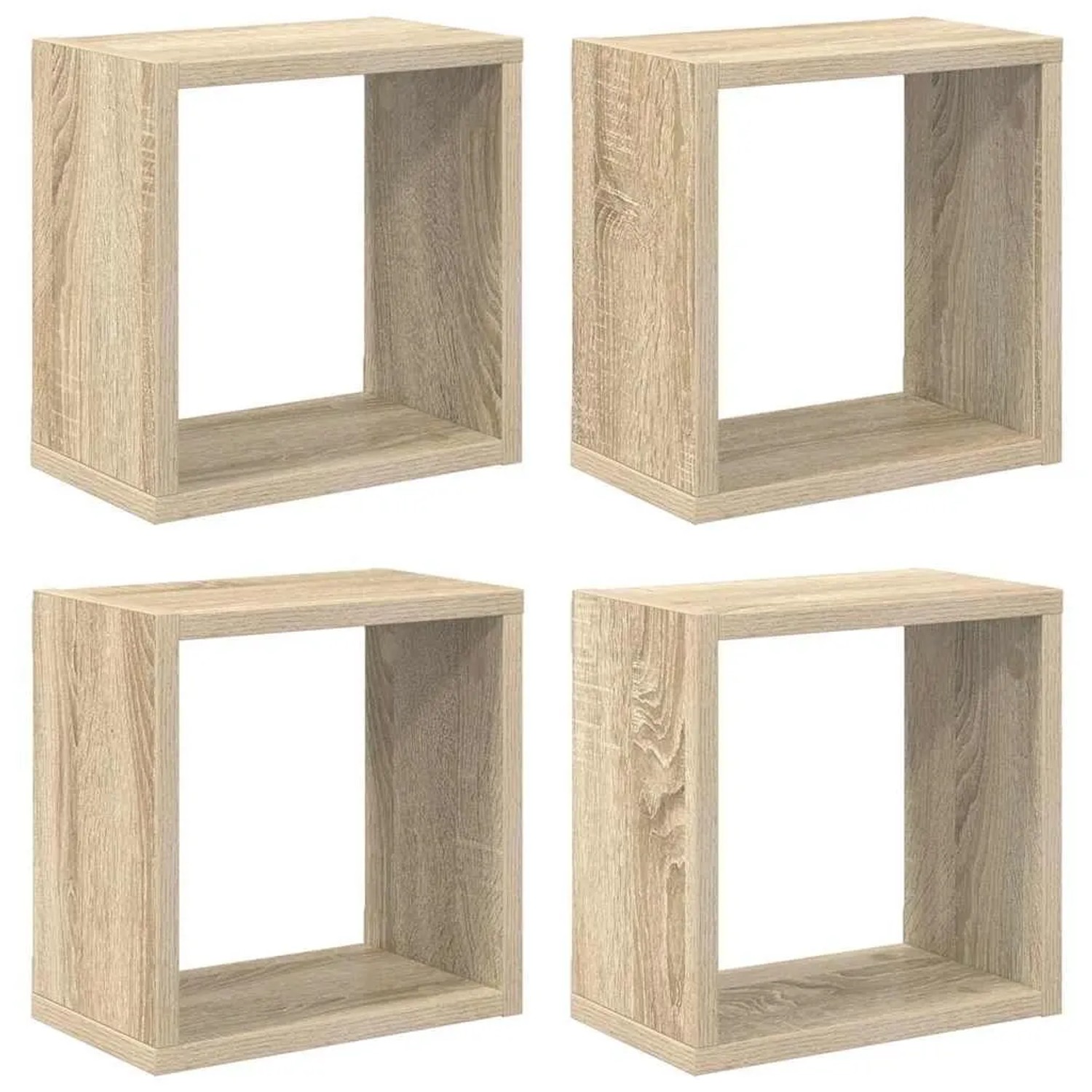 vidaXL Würfelregale 4 Stk Sonoma-Eiche 26x15x26 cm 807035