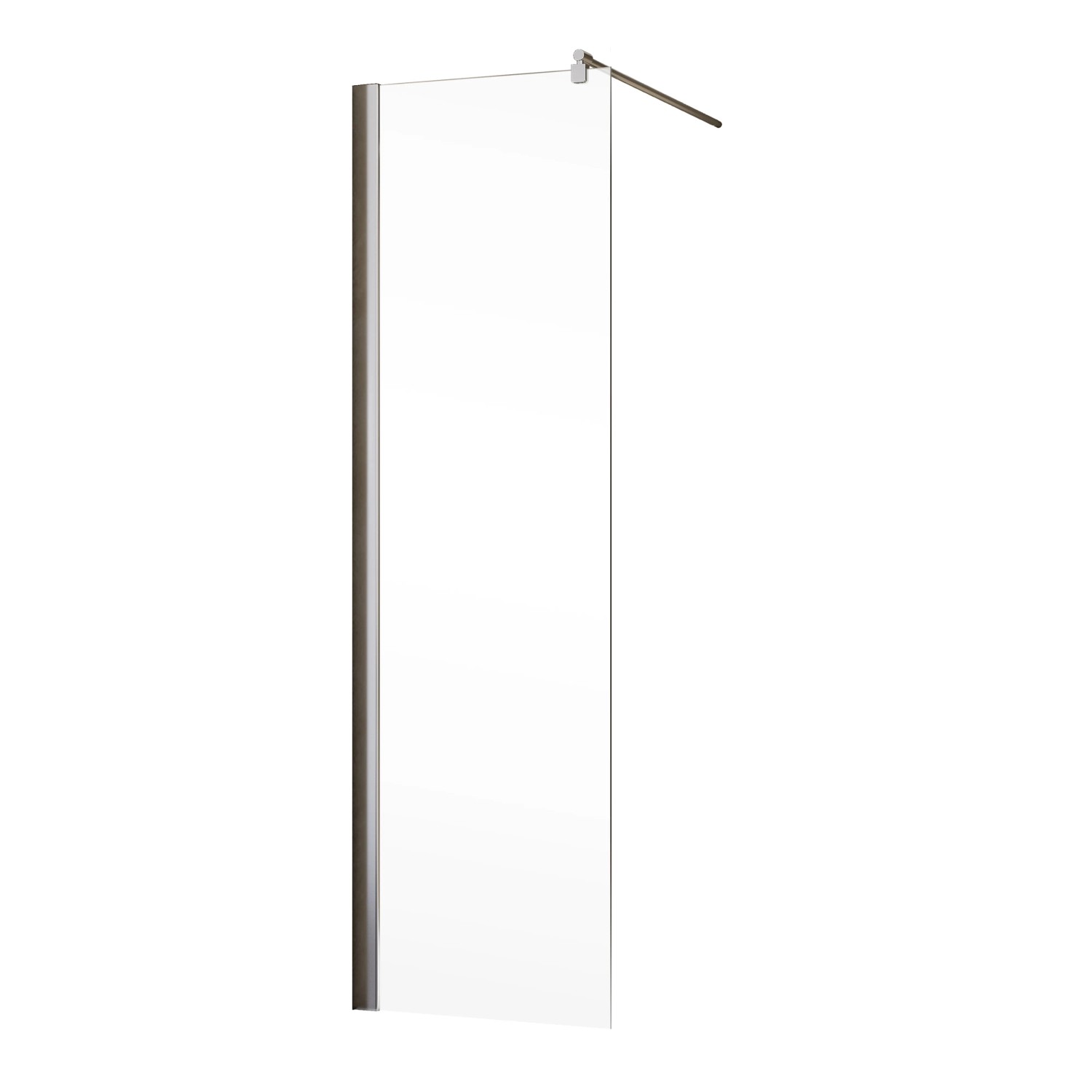 Schulte ExpressPlus MasterClass Walk In Duschwand, 60x200cm, Klarglas mit Chromprofil.