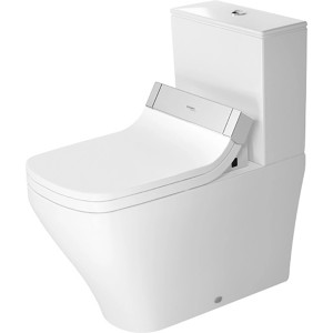 Weißes Duravit Stand-WC Kombi DuraStyle mit WonderGliss und Spülkasten für SensoWash.
