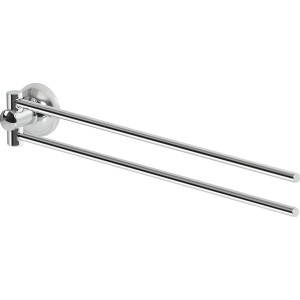 Spirella Handtuchhalter Campagne, schwenkbar, Chrom, 2-armig, 59 cm.