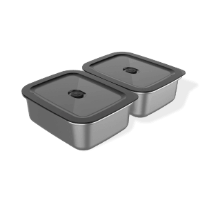 Weber Works Aufbewahrungsboxen, 4-teilig, für Grillutensilien, aus Metall und Kunststoff.