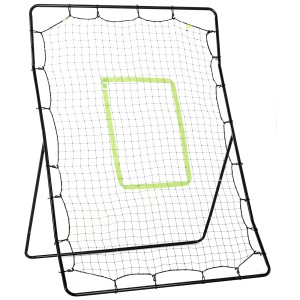 HOMCOM Rebounder für Fußballtraining, schwarz mit Treffzone.