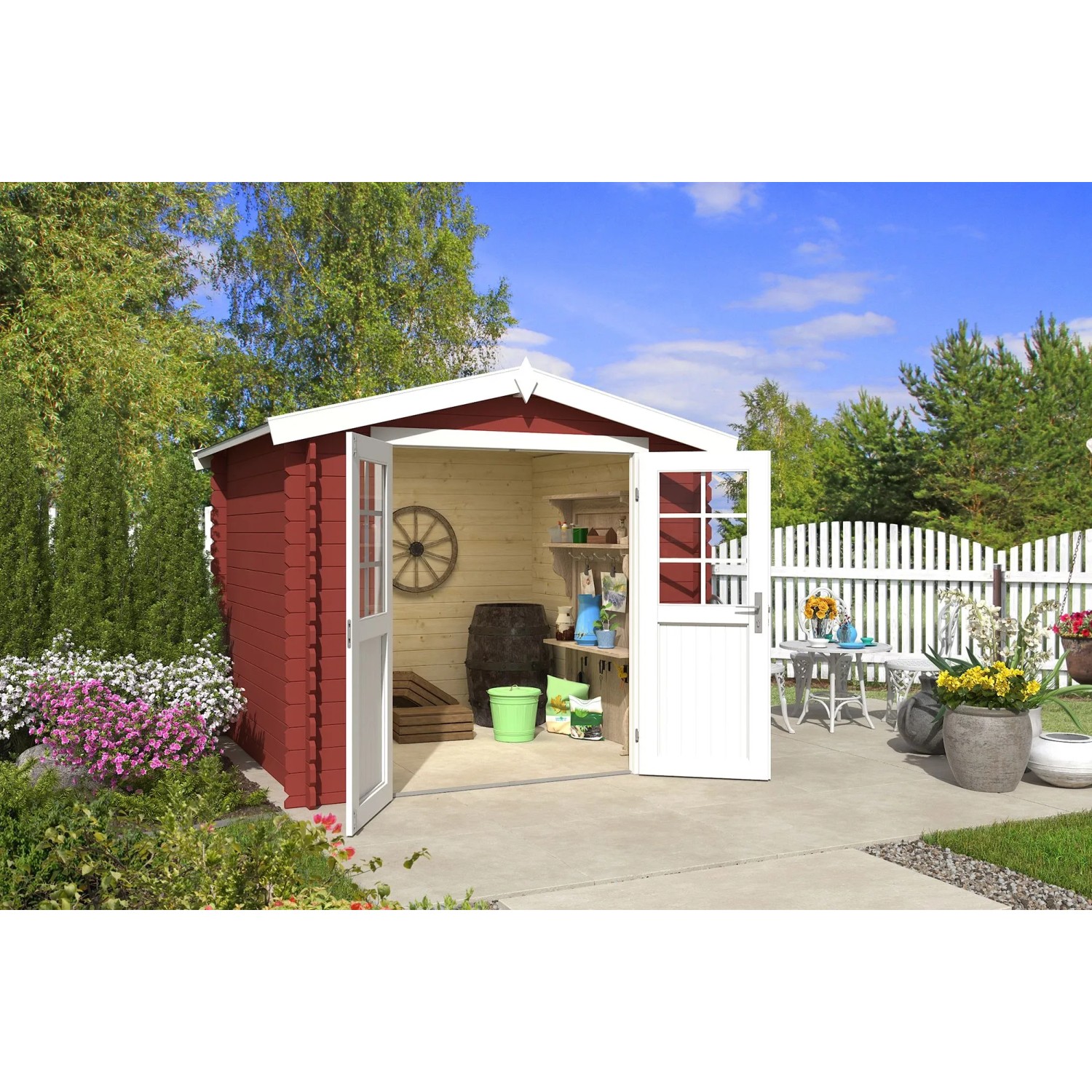 Thumbnail - Lasita Gartenhaus Ingo 230 Schwedenrot 230 cm x 230 cm