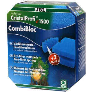 JBL CristalProfi e15/1900 Vorfilter CombiBloc für Aquarien, Filtermaterial im Karton.