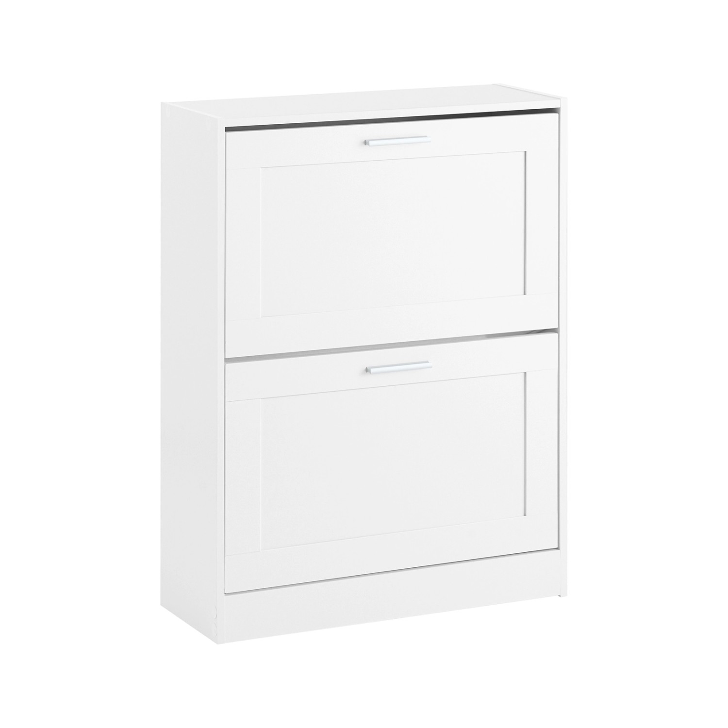 SoBuy Schuhkipper Schmal Schuhschrank mit 2 Klappen für Diele Flur FSR137-W günstig online kaufen