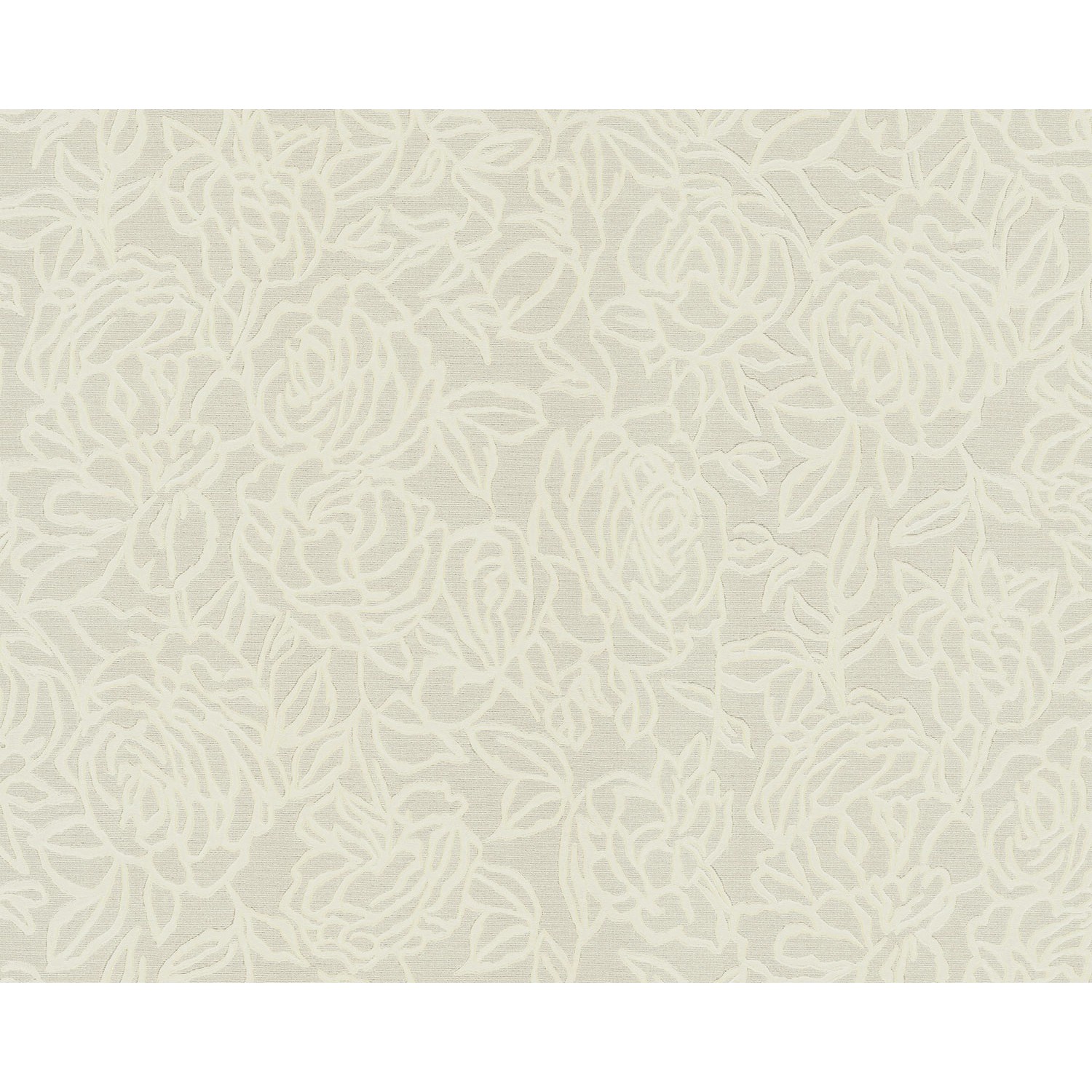 EDEM 9040-20 Blumen Tapete Floral glänzend Creme Weiß Grau 1,06 m x 10,05 m günstig online kaufen