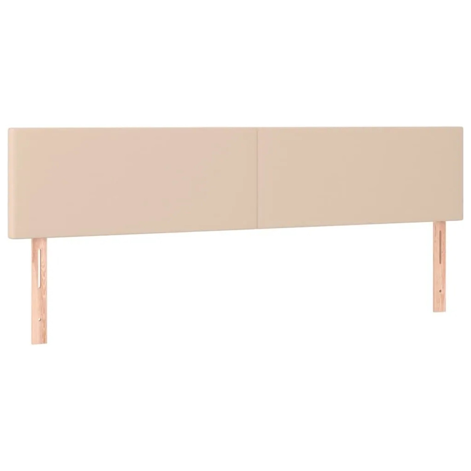 vidaXL Kopfteile 2 Stk Cappuccino-Braun 80x5x78/88 cm Kunstleder 345817